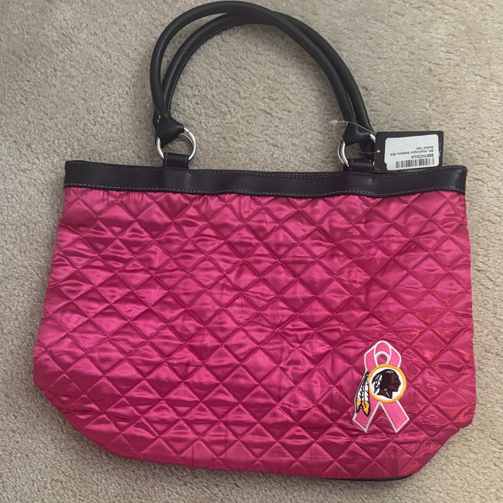 Washington Redskins Breast Cancer Awareness Tote
Vintage team logo. 
Never used.